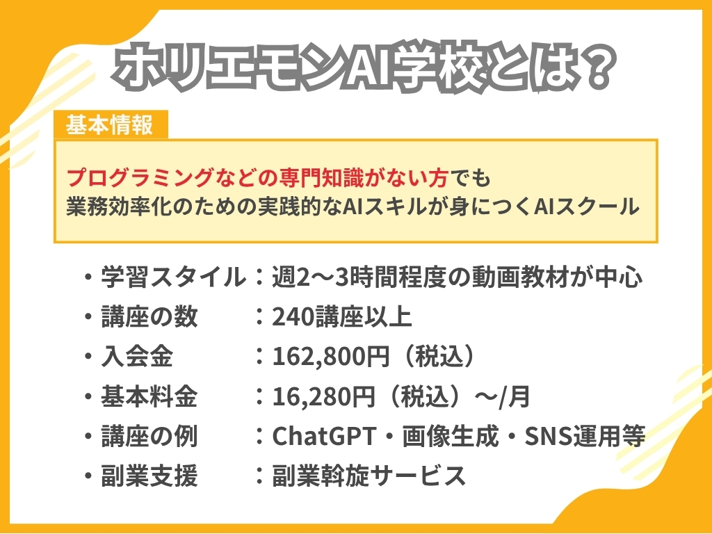 ホリエモンAI学校とは？特徴